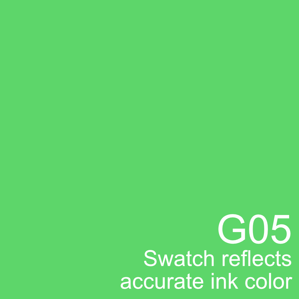 緑子 G05 - Copic Sketch Marker Emerald Green — Violeta Ink